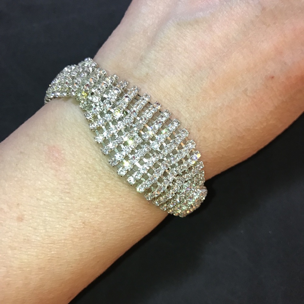 Vintage Rhinestone Special Occassion Bracelet